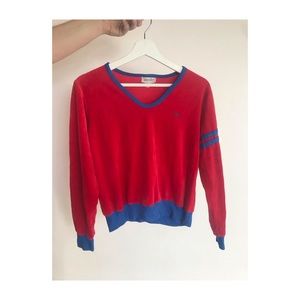 Vintage Oscar de la Renta Velour Top